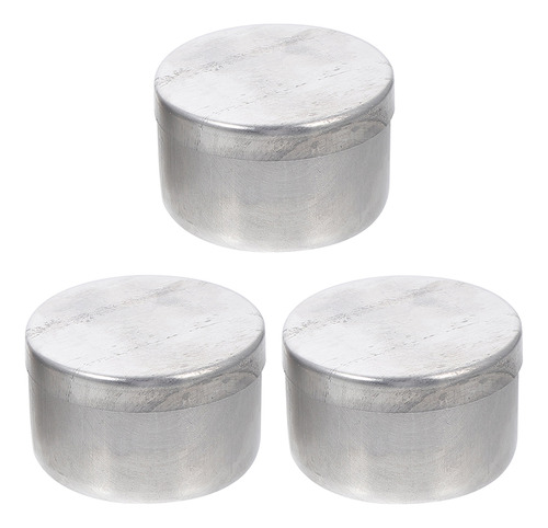 Contenedor Redondo Con Tapa, Soporte De Aluminio Para Caja D