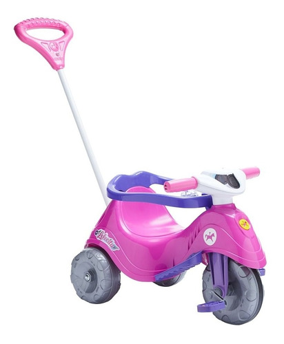 Brinquedo Velotrol Triciclo Lelecita Rosa Original Calesita