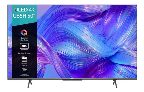 Pantalla Uled Hisense 50 Ultra Hd 4k Smart Tv 50u65h