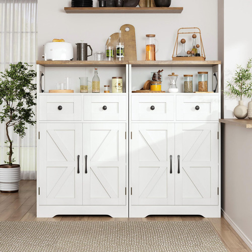 Credenza Recibidor Multiusos Para Sala Mesa Auxiliar Bufeter Blanco