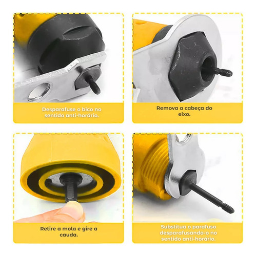 Bomvink BOM-5660 Pneumático 3 Bicos Amarelo