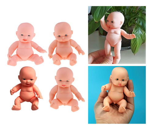 4 Uds Cuerpo Realista Reborns Bebé Muñeca Hecha A Mano Con