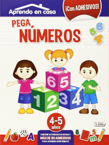 Pega Numeros / Aprende En Casa / 4-5 Años