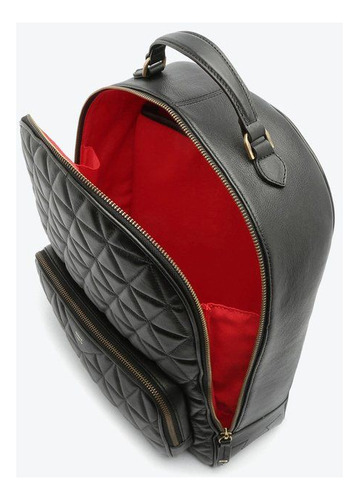 Mochila Passeio Schutz Modelo Desconhecido Cor Preto Design Geométrico