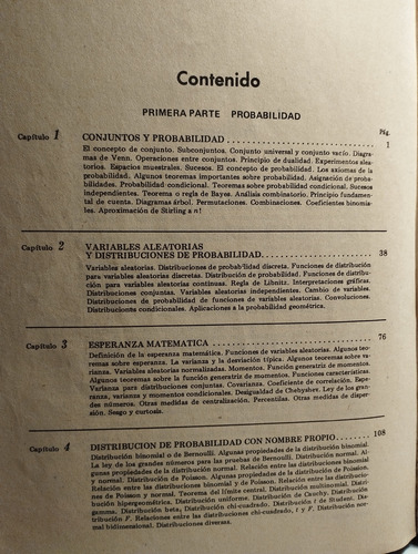Teoría Problemas De Probabilidad Y Estadística (Usado)