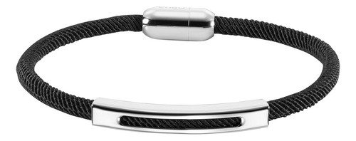 Pulsera De Acero Inoxidable Enso Para Hombre Emb126b Negro