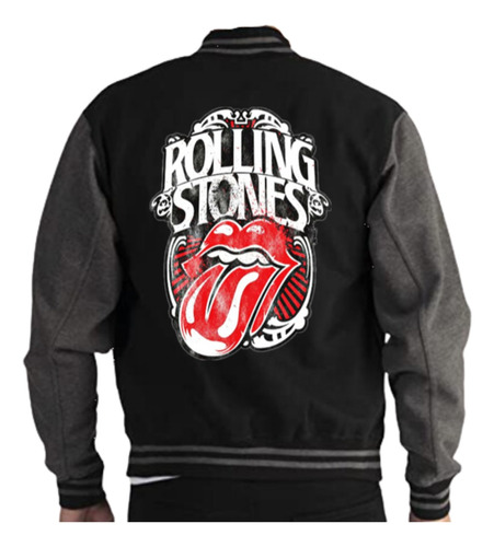 Chaqueta Beisbolera The Rolling Stones Logo M1 