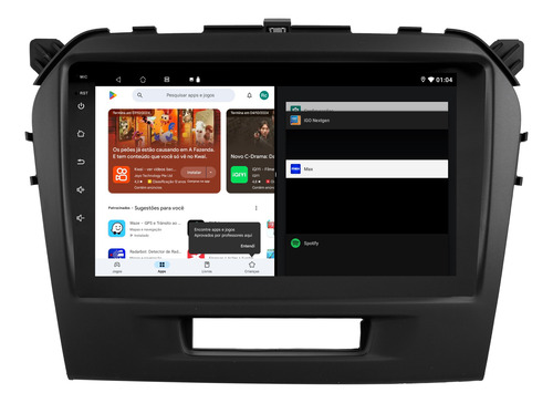 Multimidia Suzuki Vitara 16/19 Android 14 64gb Carplay 9p