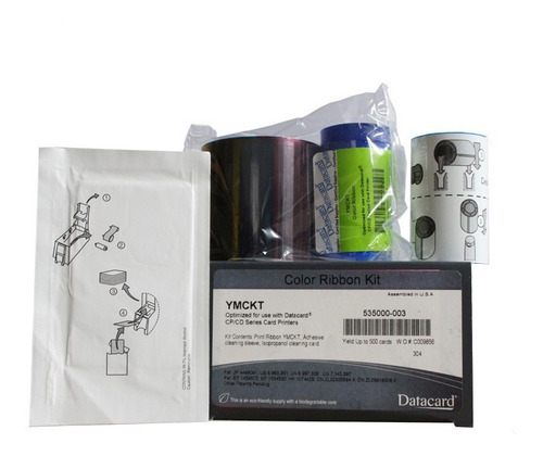 Kit De Cinta Datacard Ymckt 500 Impresiones 535000-003