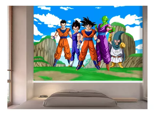 Dragon Ball Z Goku Adesivos de Parede Crianças Papel De Parede Dos