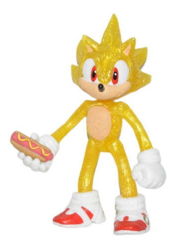 Figura Juguete Super Sonic The Hedgehog Con Luz 