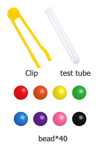 Juego De Tubos De Ensayo E Clip Beads Game Ear 0243