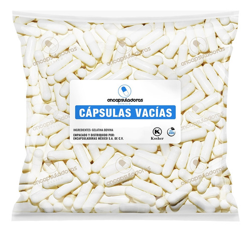 Capsulas Vacias #0 500 Caps, Blanco