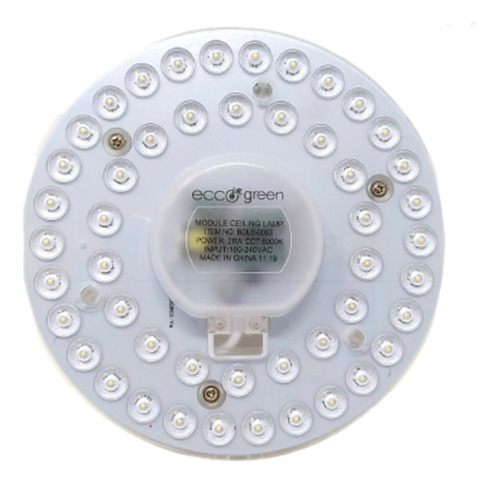 Modulo Led 26w Circular Para Techo Ecco Green