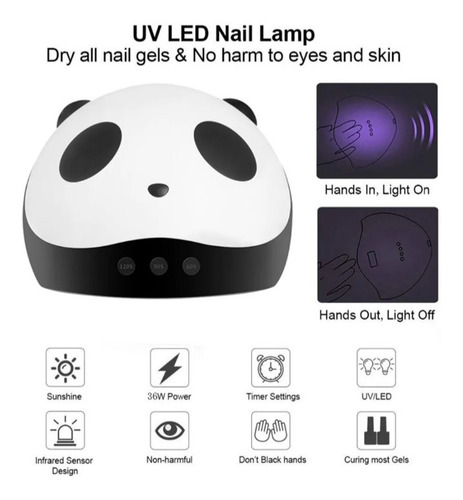 Imagen 2 de 4 de Lámpara Led Ub Tipo Panda 36w