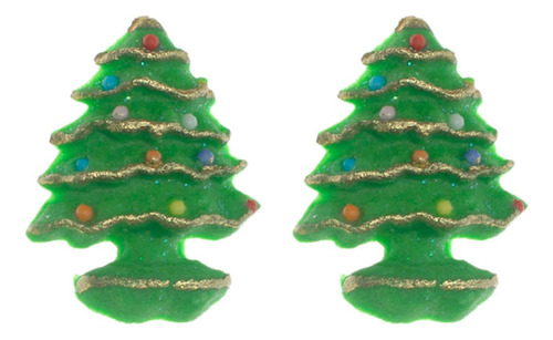 Molde De Silicone 816 - Dupla Árvores De Natal Eva Flexarte