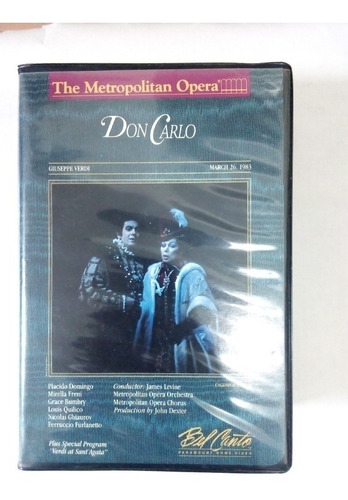Video Caset Vhs The Metropolitan Opera Don Carlo
