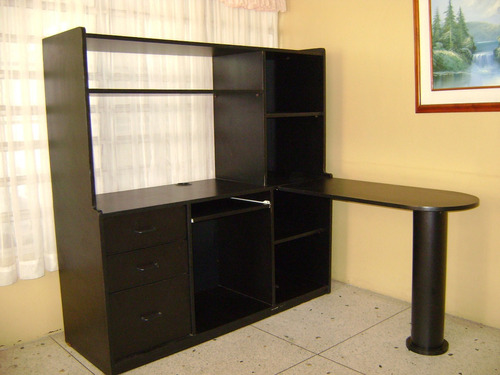 Mesa De Computadora Mueble De Madera Biblioteca