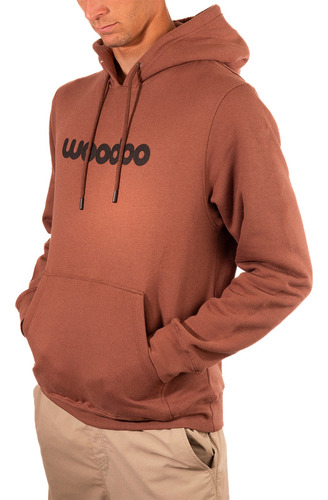 Buzo Woodoo Hoodie Bh Logo - Marron/negro