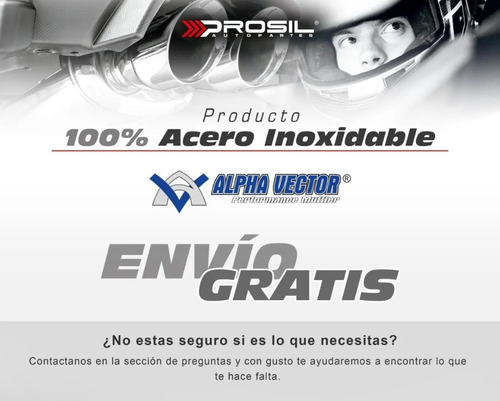 Imagen 6 de 6 de Colilla De Escape Deportiva Avt103