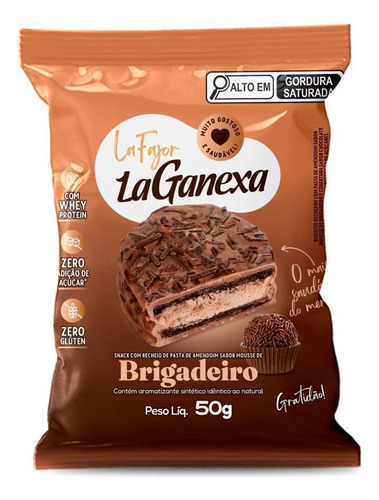 La Fajor Brigadeiro Com Whey Protein 12x50g La Ganexa