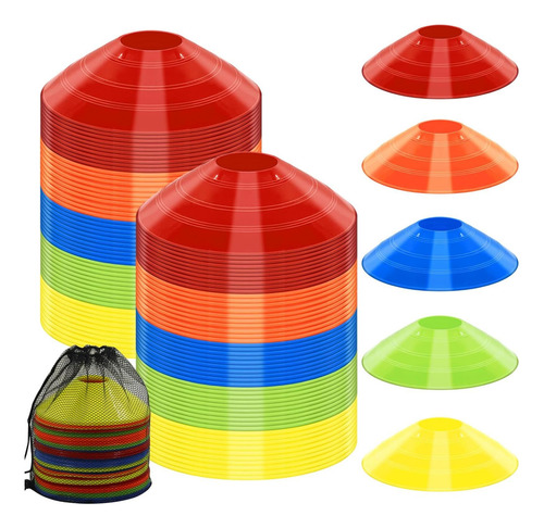 Conos De Disco Jyongmer 100 Pcs Conos De Entrenamiento Conos
