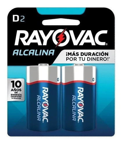 Pila Alcalina Rayovac D Blister X 2 U