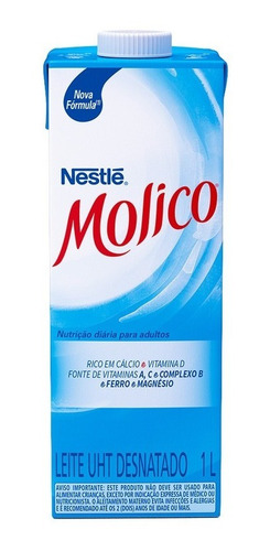 Leite Desnatado Molico Caixa Com 12 Unid. 1l