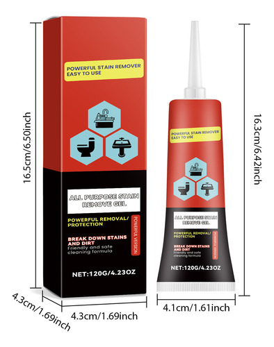 Gel Quitamanchas Multiusos, Potente Limpiador Y Desengrasant
