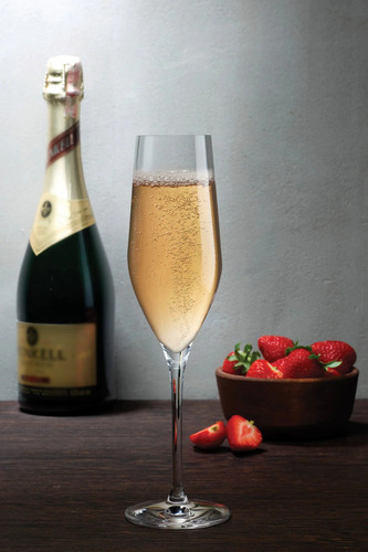 Imagen 4 de 4 de Copa Champagne Cristal X 6 Unid Nude Vinifera 245 Cc