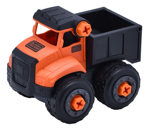 Camión Volqueta Desmontable Contrucción Black+decker Tt027s- Camión Naranja