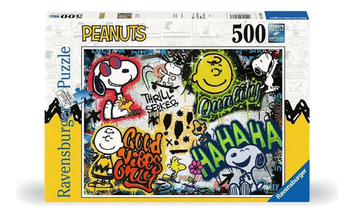 Rompecabezas Snoopy Graffiti 500 Pz Ravensburger Charlie