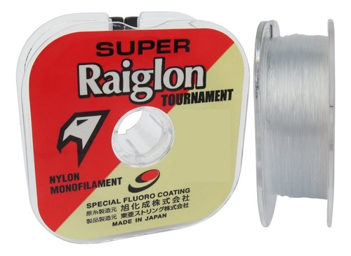 Linha Monofilamento Super Raiglon 0.28mm 17.7lbs 8k 100m Br