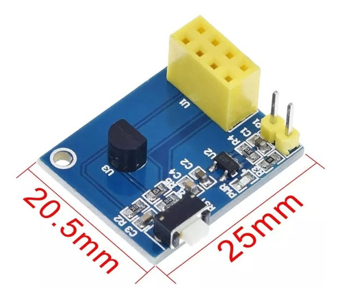 Imagen 2 de 2 de 2 Dos Módulos Led Ws2812 Rgb Esp-01 / 01s Esp8562 Ds18b20