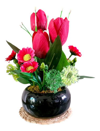 Tulipan Arreglo Flora Artificial Flores Decoracion Hogar | Meses sin  intereses