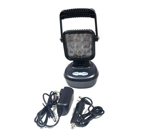 Imagen 4 de 4 de Faro Led De Trabajo Base Magnetica Blanco