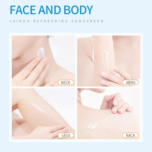 Transparent Water Sunscreen Gel 50ml Sunscreen Containing Tr