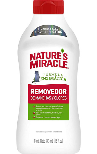 Natures Miracle Stain Odor Remover Gato 473 Ml