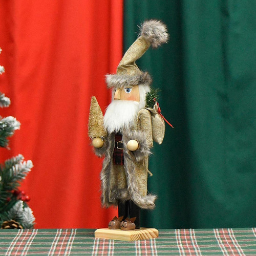 Muñeca Navideña De Madera Para Decoración Navideña Para
