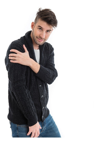 Saco Tejido Cuello Fumador Lambswool