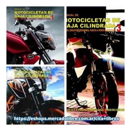 Oferta: 3 Manuales De Motocicletas De Baja Cilindrada - Rt