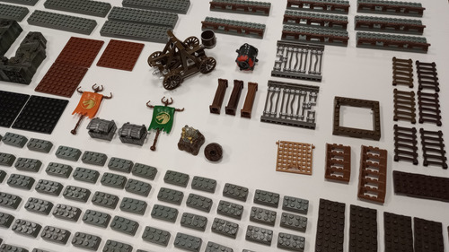 Lote Peças Mega Bloks Dragons Castle Castelo Dragon Gate 11 (Usado)
