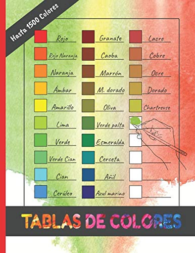 Tablas De Colores: Cuaderno 8 5  X 11  Lleva Un Registro De