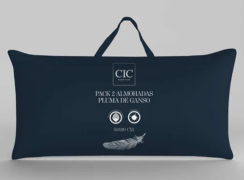 Almohada pluma de ganso precio sale