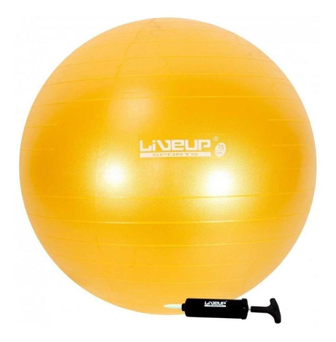 Bola Suiça Premium - 75cm - Amarela - Liveup Sports
