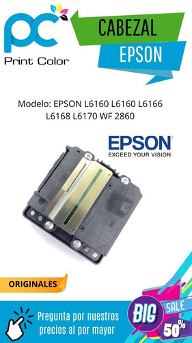 Cabezal Epson L6160 L6166 L6168 L6170 Wf 2860