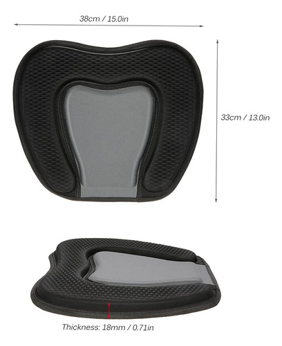 Lixada 1pc Kayaking Canoeing Delux Seat Support Cushion Anti