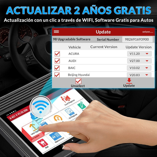 Imagen 5 de 8 de Escaner Automotriz Launch X431 V Funciones Avanzada Ecu