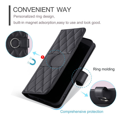 Funda Para Xiaomi Poco M6 Plus/c75/m7 Pro 5g Wallet De Piel Sintética Con Soporte Abatible Que Protege La Funda Del Telé