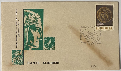 Sobre Primer Día, 1966, Dante Alighieri, A293 Sp6